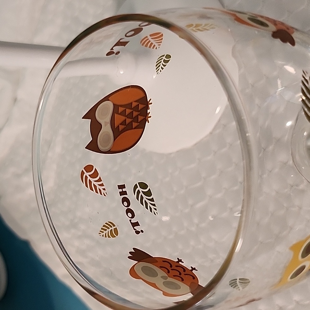 Vintage 7 1/4" Libbys Hoot Owl Stemware - Picture 3 of 5
